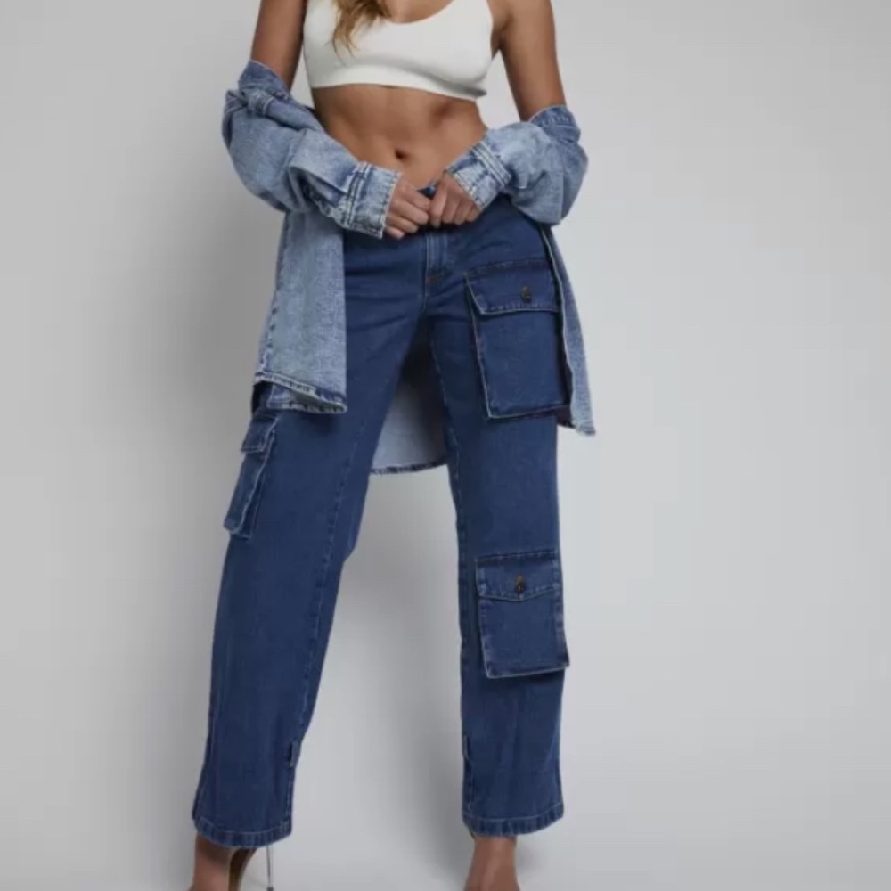 Bardot Denim Cargo Pant